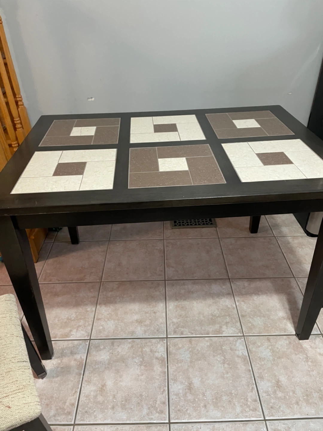 Dining Table with Tile Top - photo 2