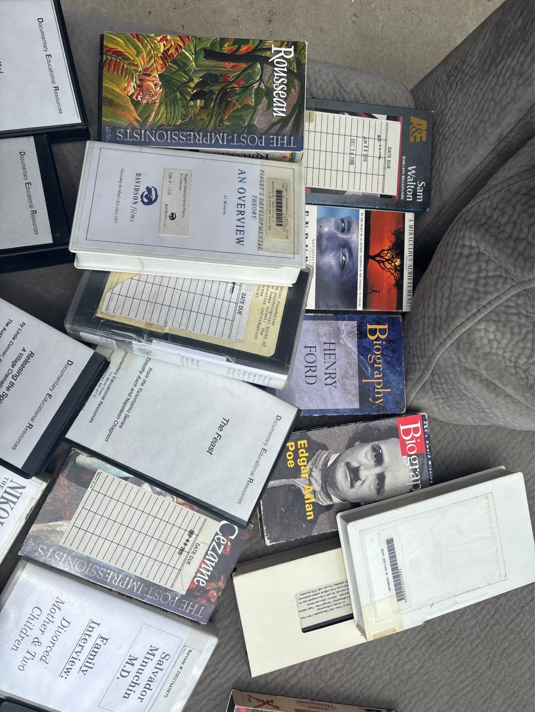 VHS biography tapes used like new