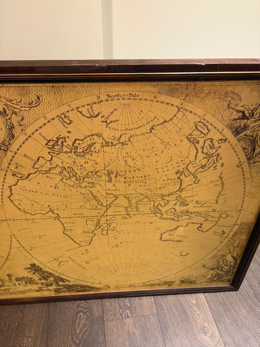 Framed World Map Wall Art - photo 2