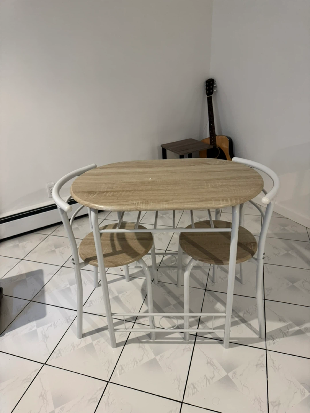 3-Piece Dining Set with 2 Stools - photo 2