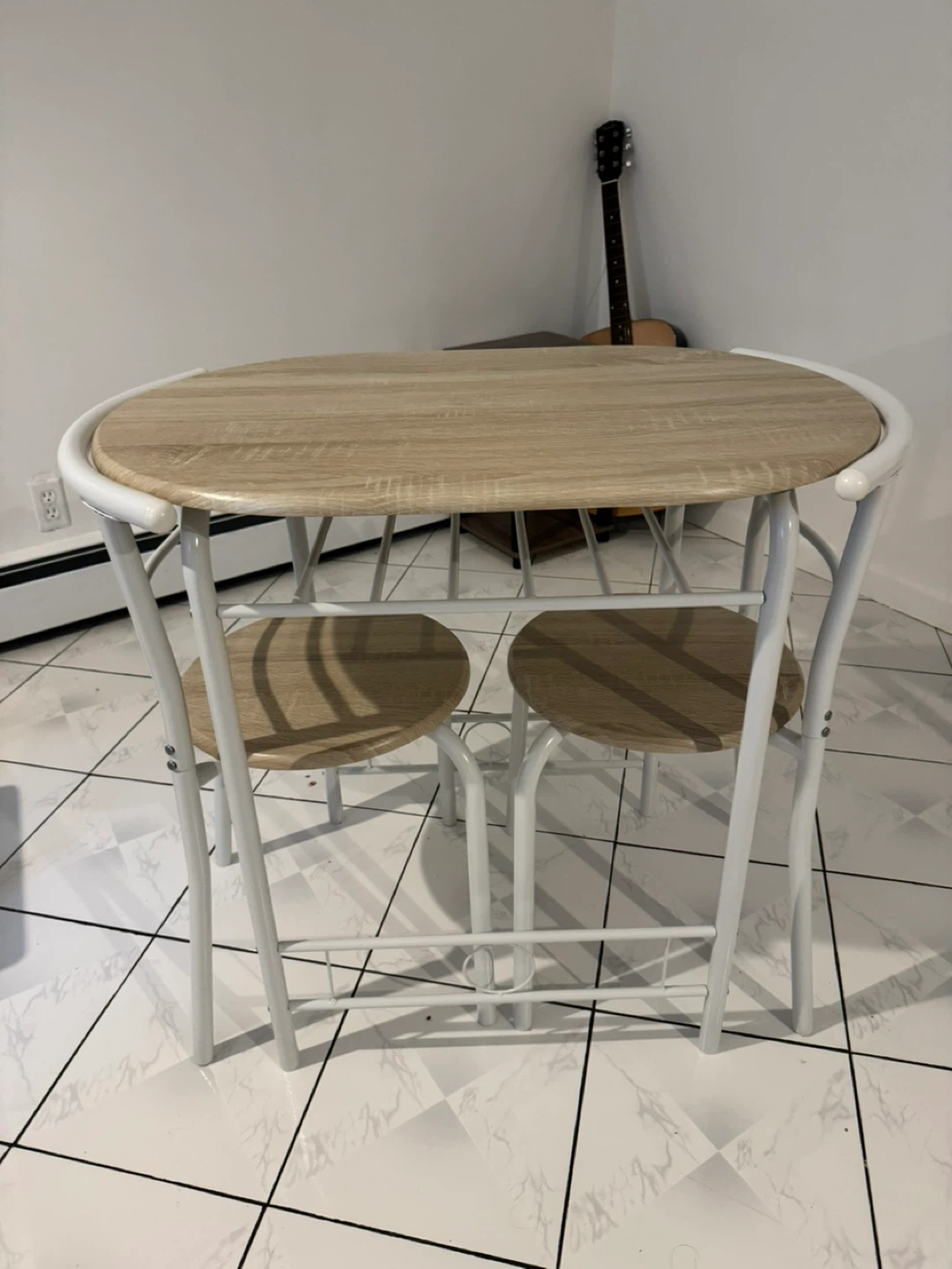 3-Piece Dining Set with 2 Stools