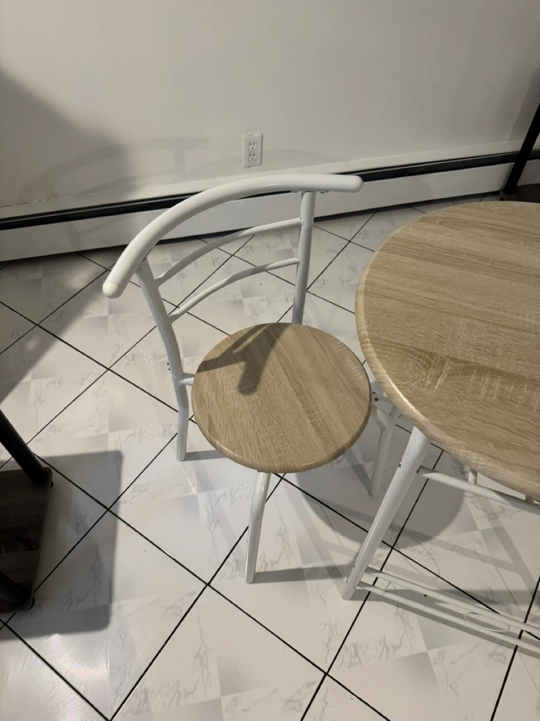 3-Piece Dining Set with 2 Stools - photo 4
