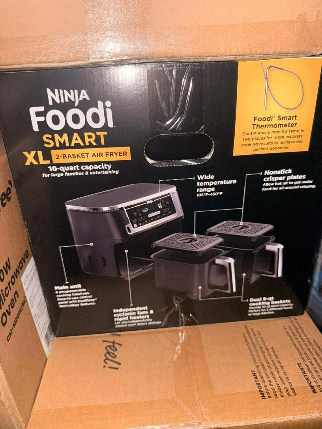 Ninja Foodi Smart XL 10-Quart 2-Basket Air Fryer