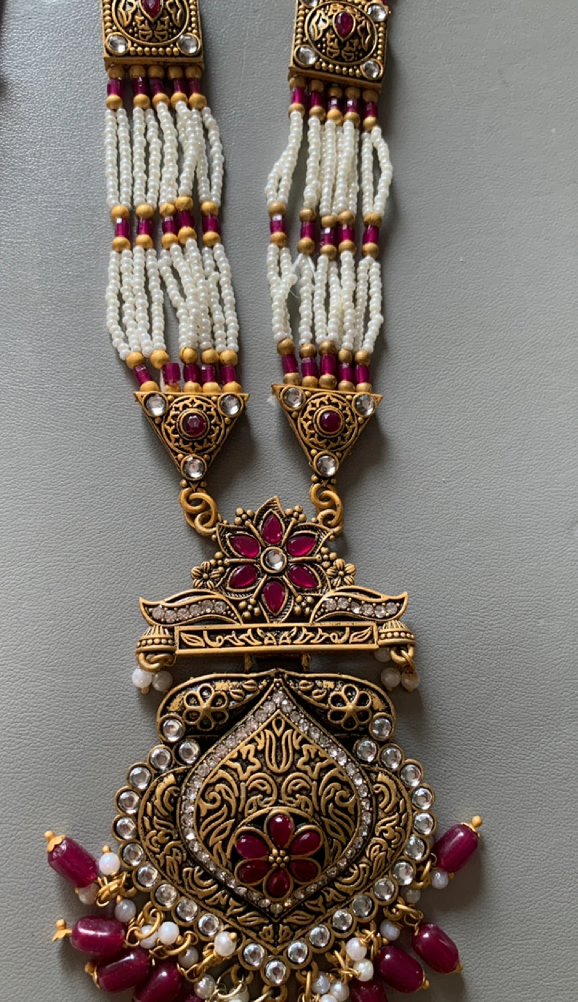 Indian Necklace and Earrings Set - photo 2