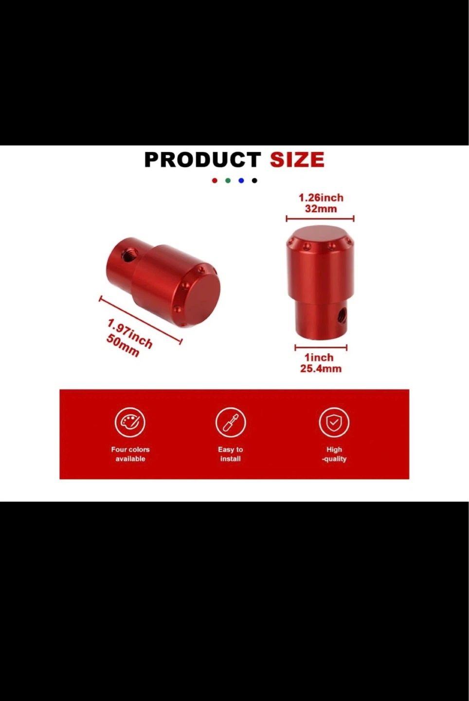 Red Aluminum Motorcycle Frame Sliders - photo 5