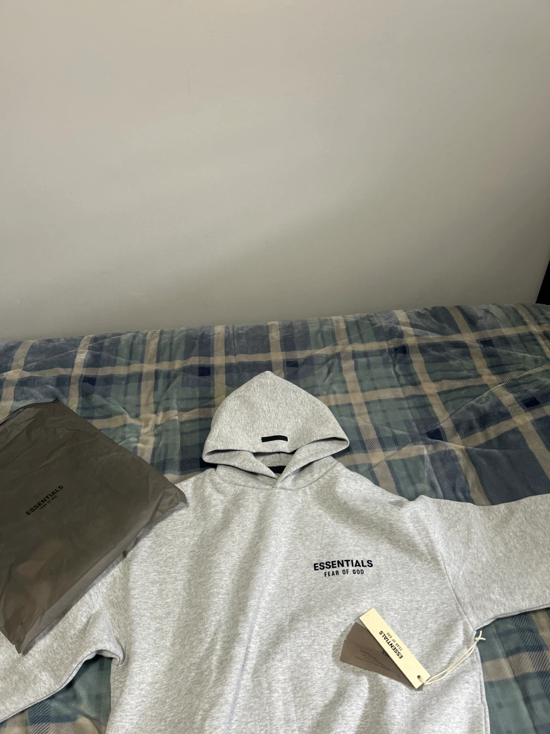 ESSENTIALS Fear of God Grey Hoodie Size S