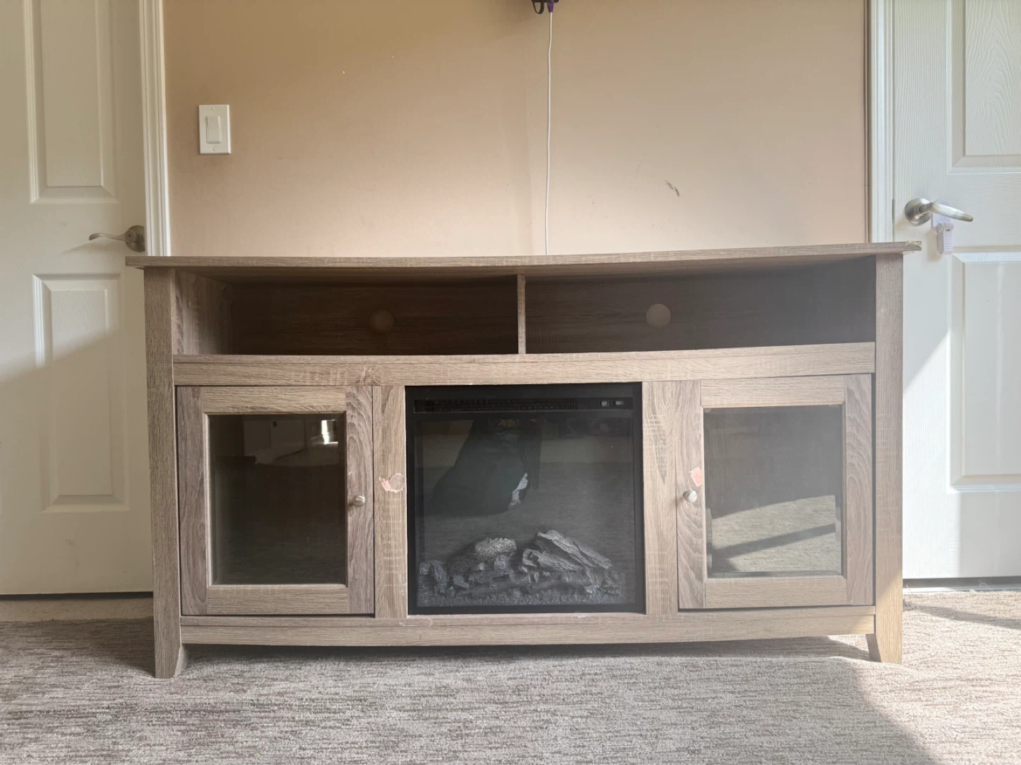 TV Stand with Electric Fireplace - photo 2