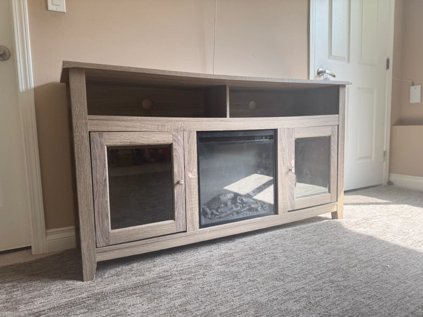 TV Stand with Electric Fireplace