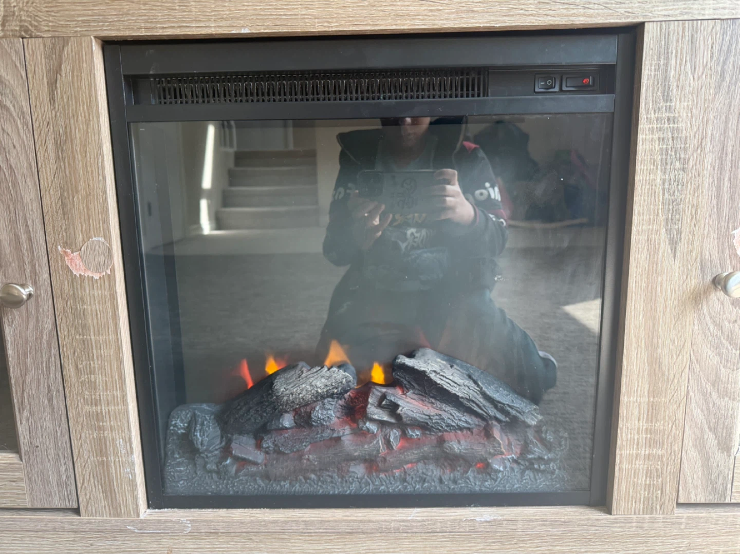 TV Stand with Electric Fireplace - photo 3