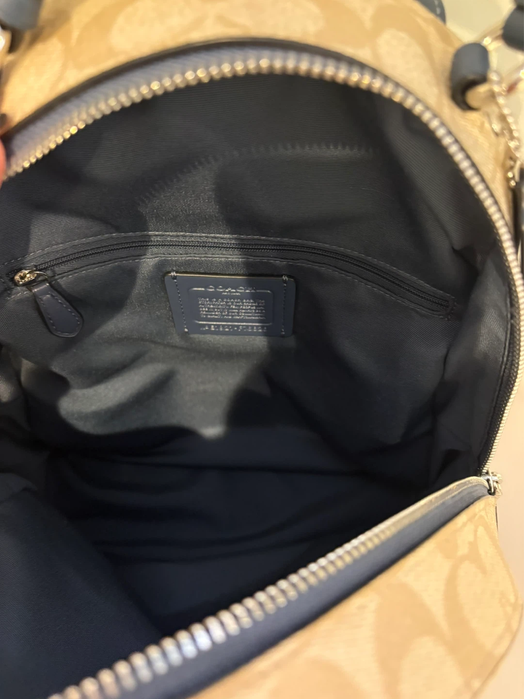 Coach Signature Canvas Backpack - photo 4