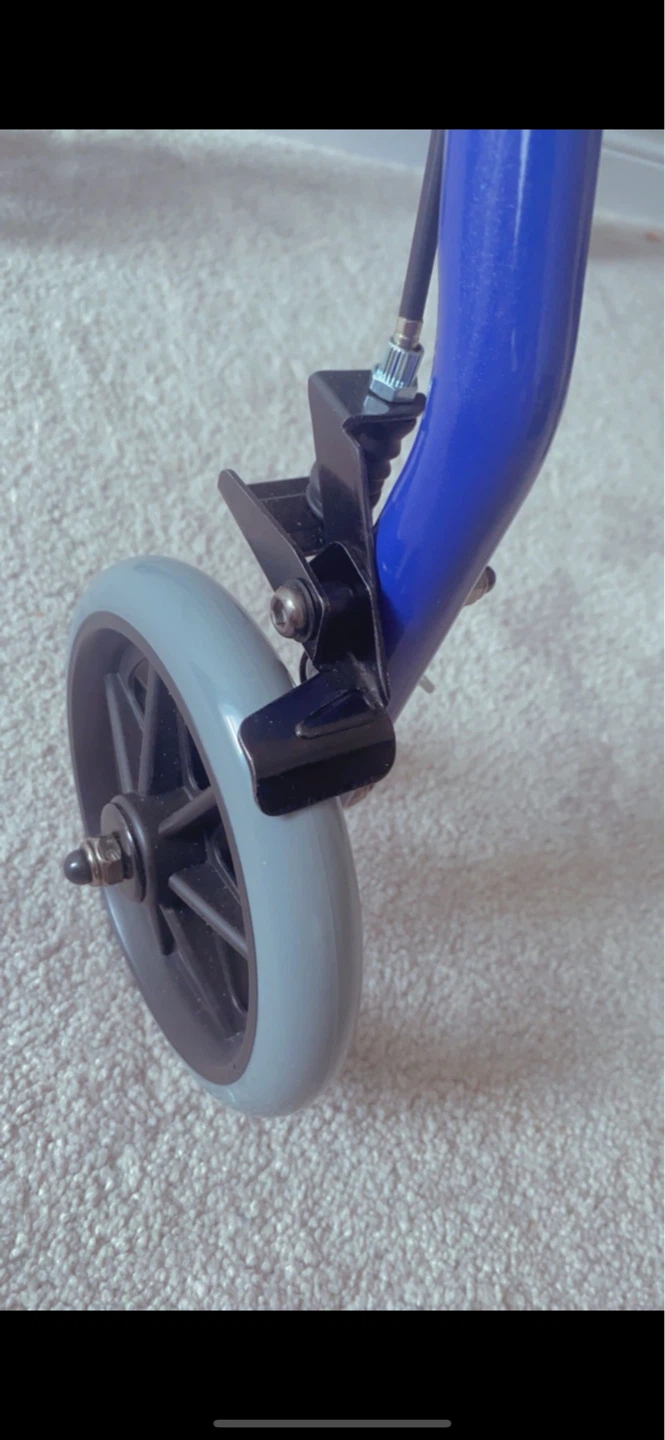 Drive 4-Wheel Folding Aluminum Rollator Walker with Seat - photo 5