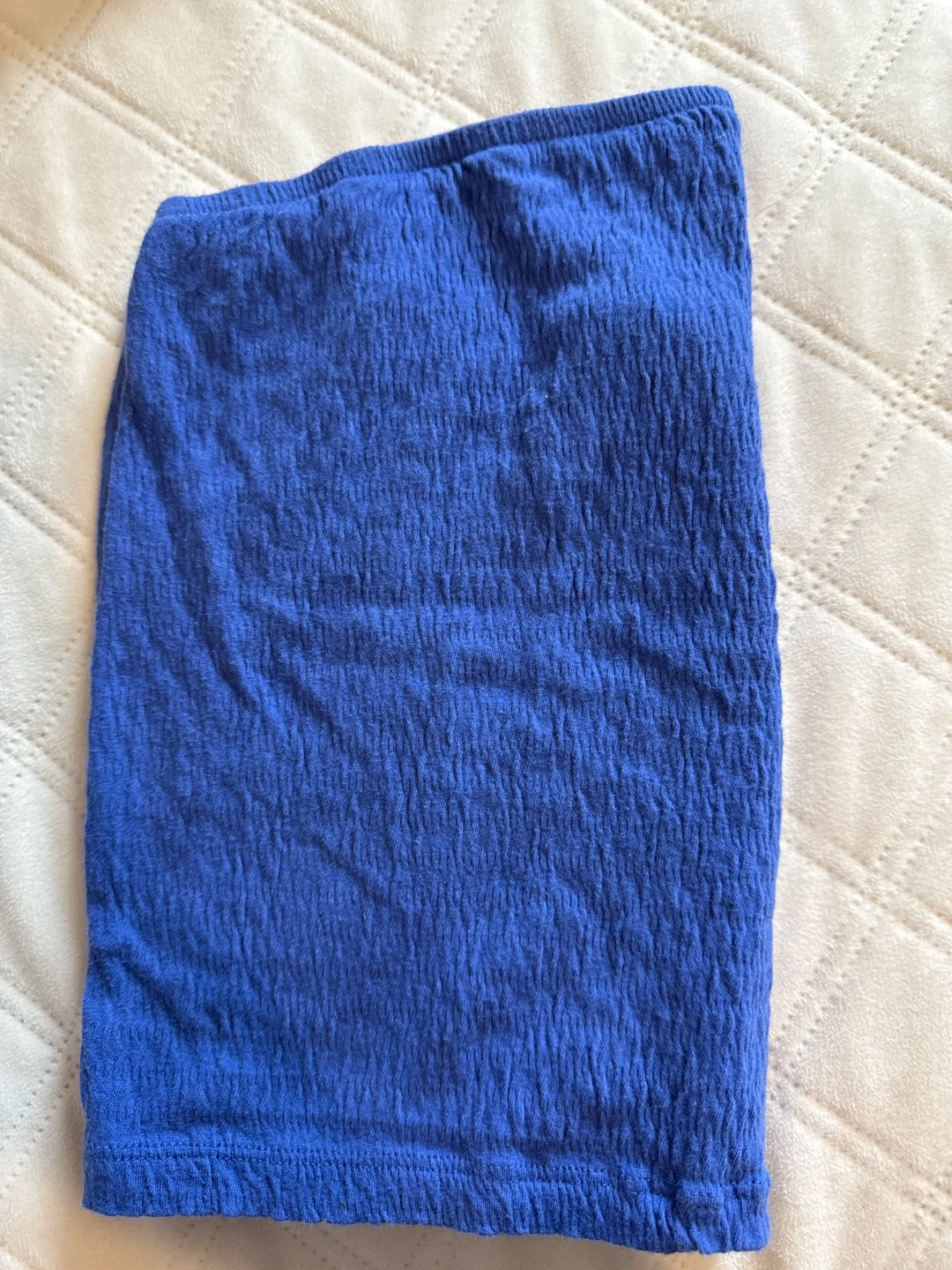 Blue tube top