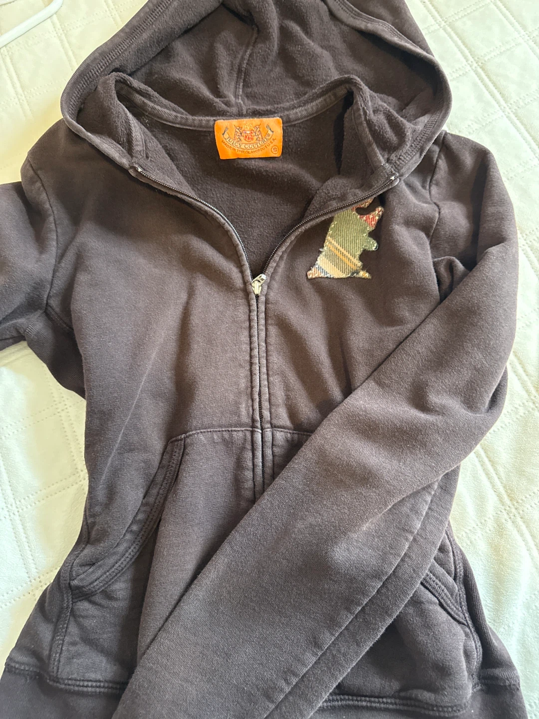 Juicy Couture Brown Velour Hoodie