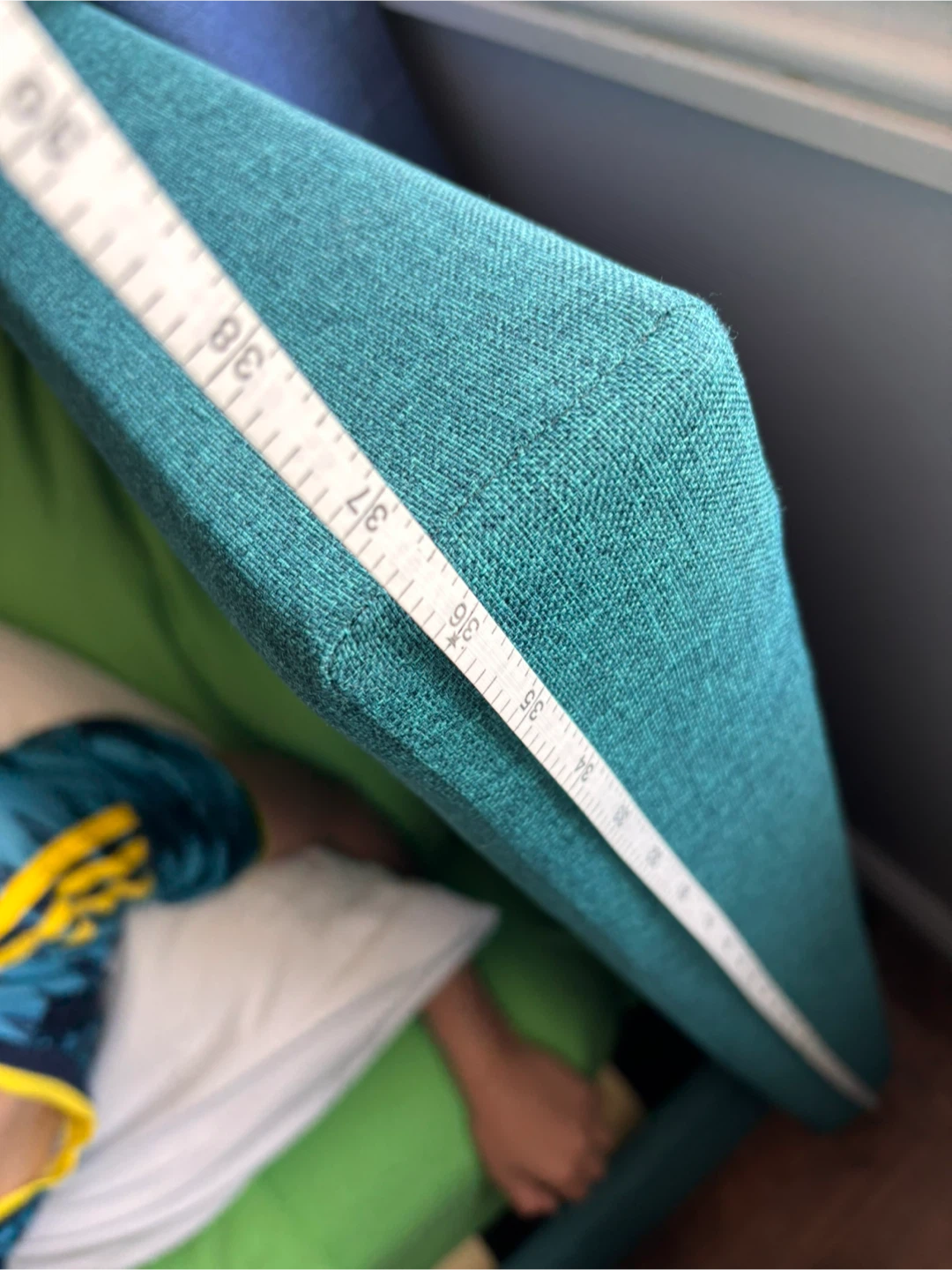 Teal Twin Bed Frame with Slats - photo 2