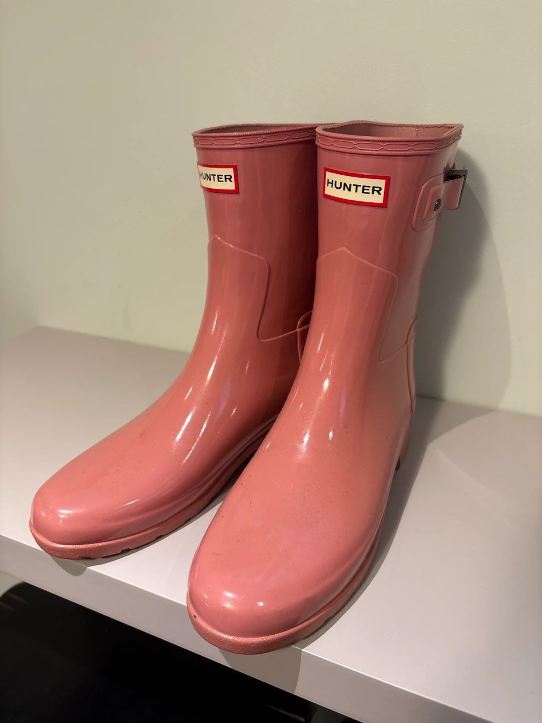 Hunter Boots Pink Short Rubber