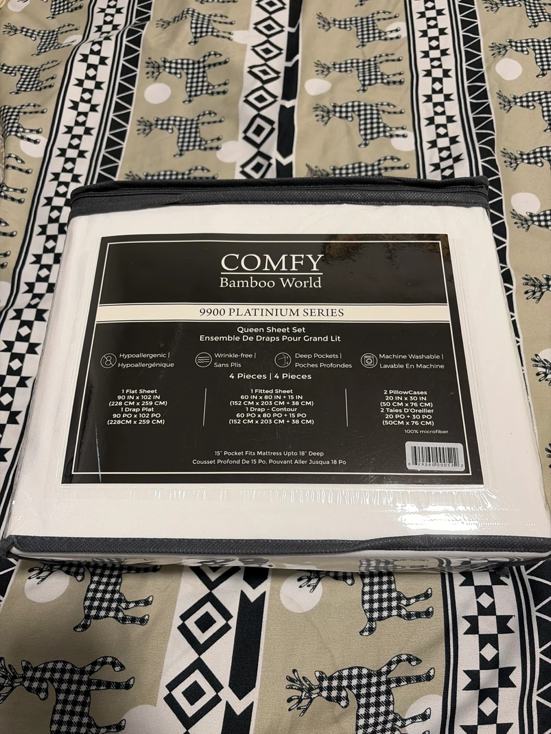 Comfy Bamboo World Queen Sheet Set