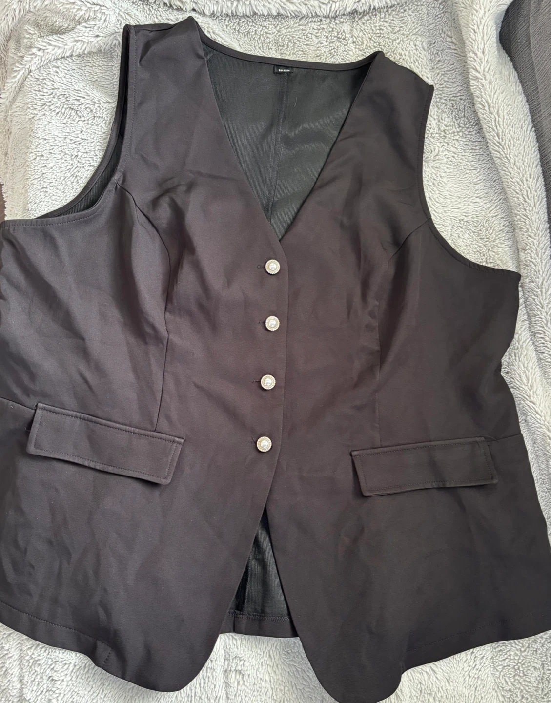 SHEIN Black Vest LADIES