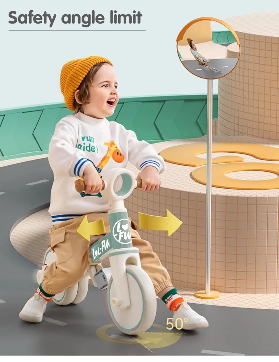 LOL-FUN 4-in-1 Toddler Balance Bike / Tricycle T42 - photo 4
