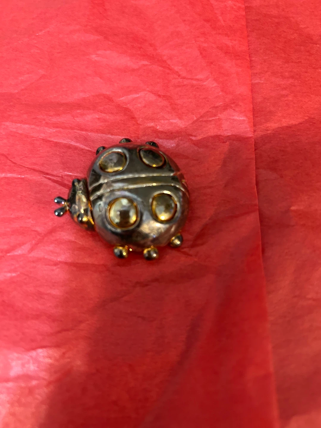 Vintage,Egyptian , scarab Brooch Pin - photo 2