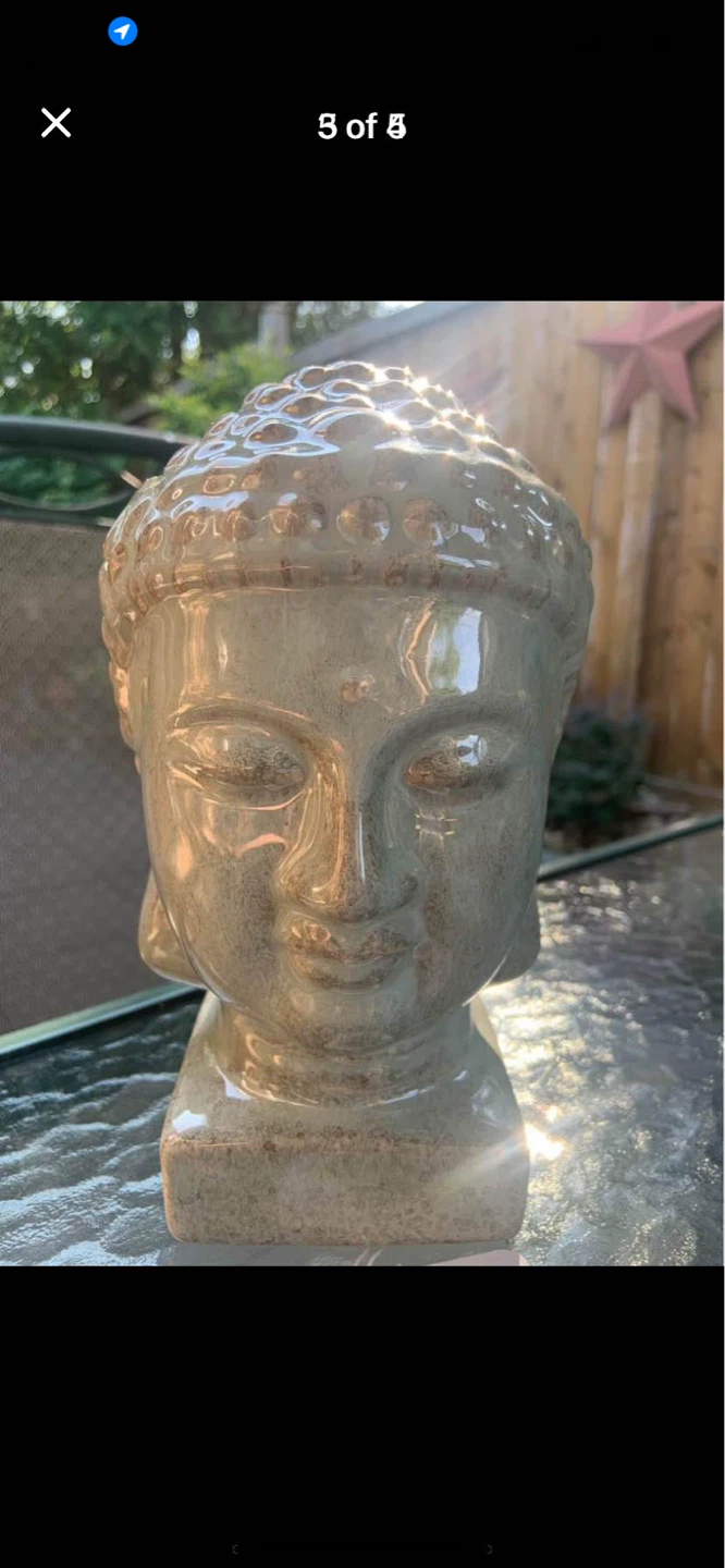 Decorative Buddha Head Figurine - photo 3