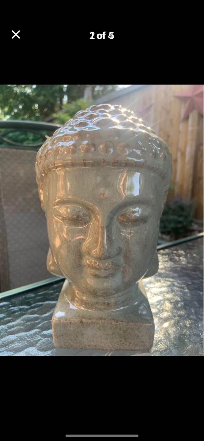 Decorative Buddha Head Figurine