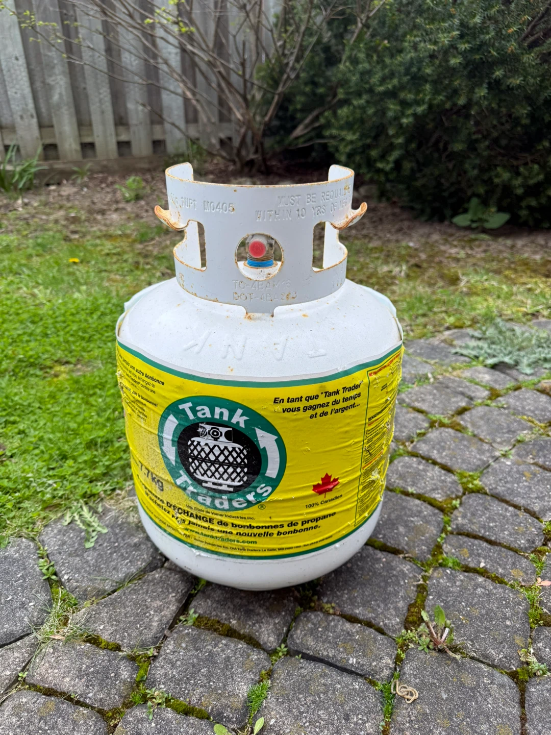 Empty Tank Traders 7.7kg Propane Tank