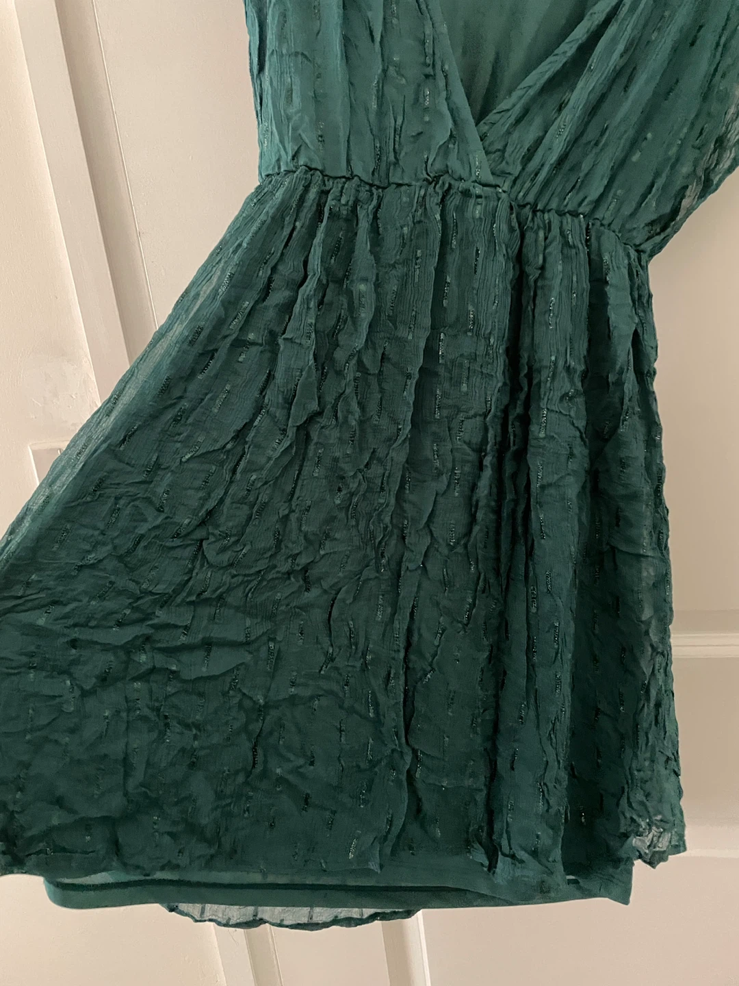 Kiabi Emerald Green Textured Mini Dress - photo 2