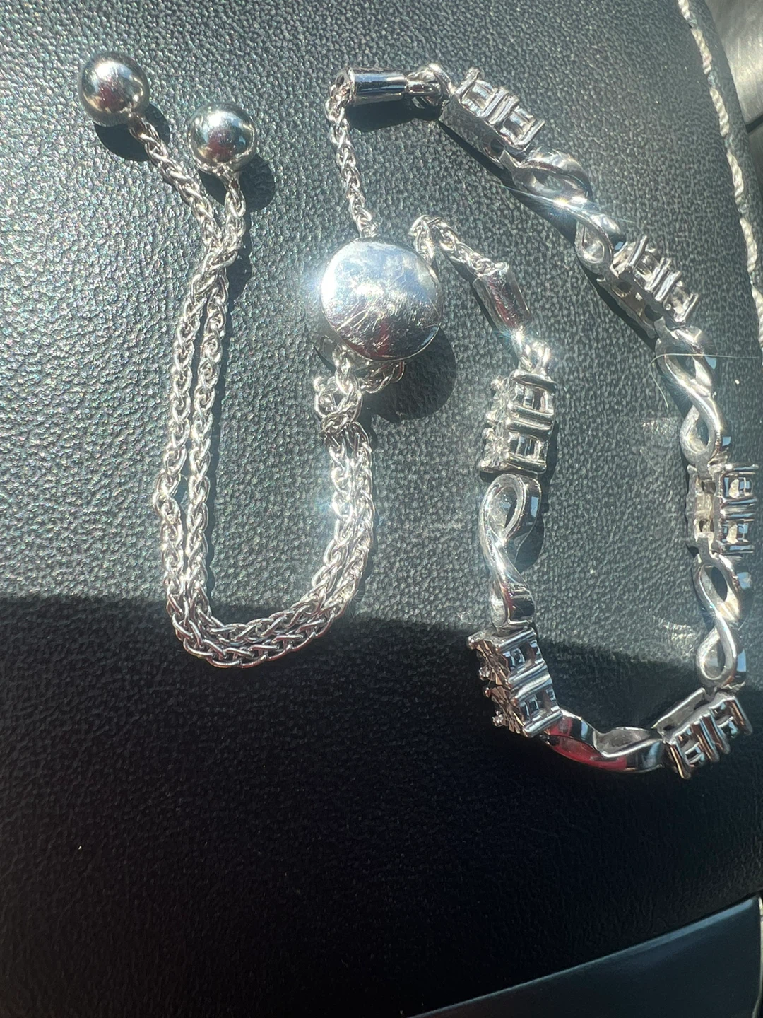Sterling Silver Diamond  Bracelet