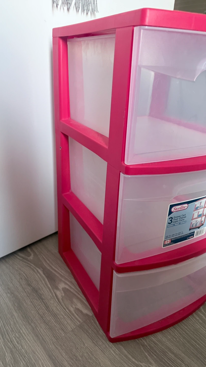 Sterilite 3 Drawer Cart Medium-res - photo 3