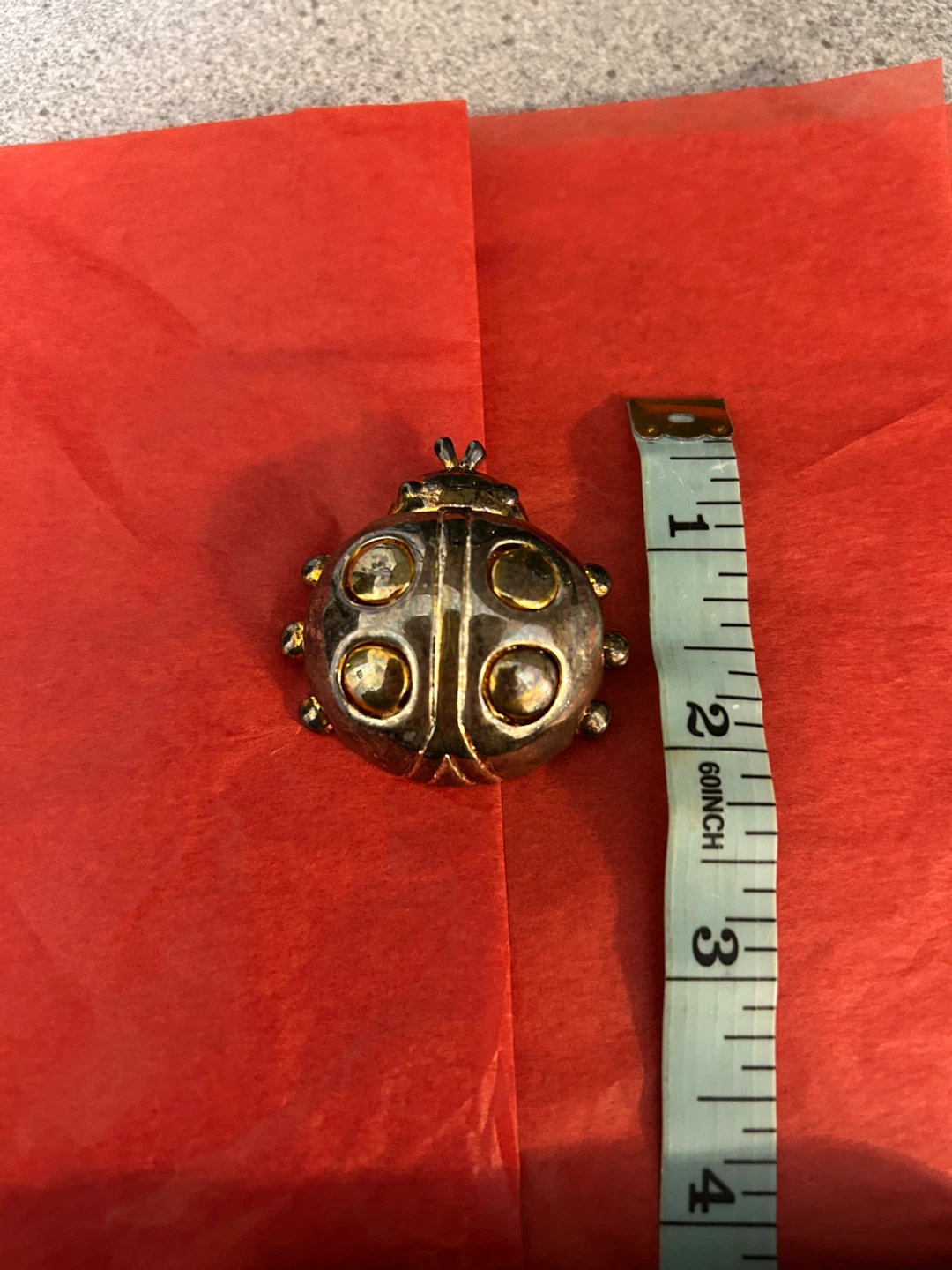 Vintage,Egyptian , scarab Brooch Pin - photo 4