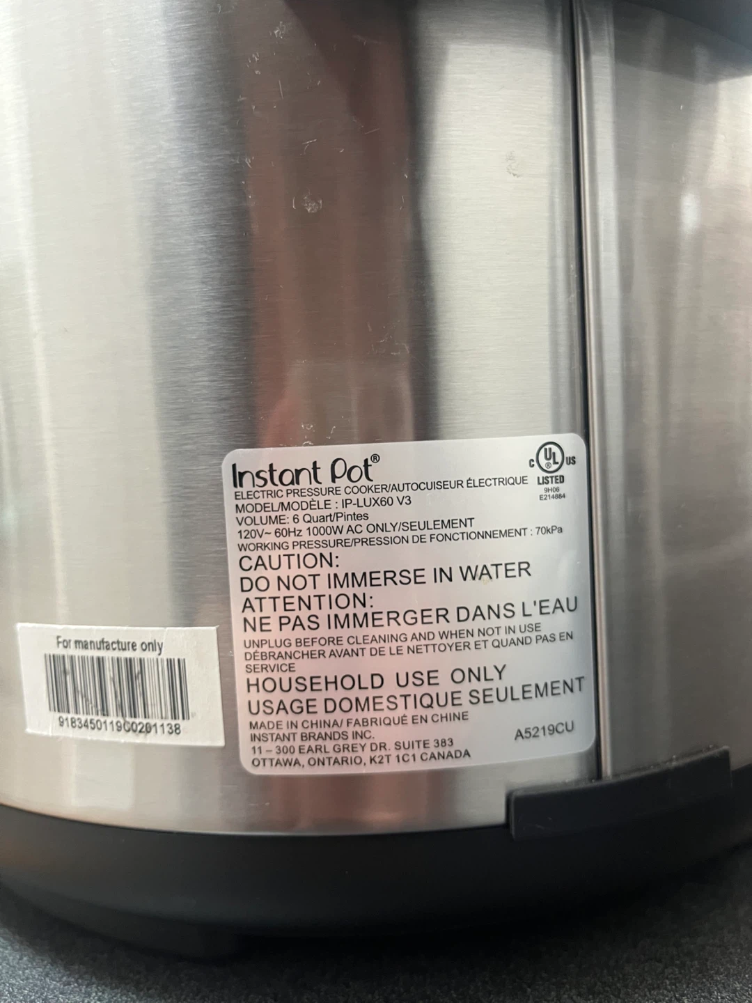 Instant Pot IP-Lux 6-Quart Electric Pressure Cooker - photo 2