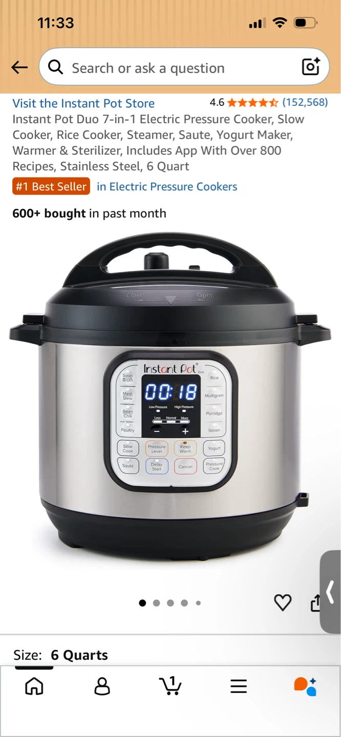Instant Pot IP-Lux 6-Quart Electric Pressure Cooker - photo 5
