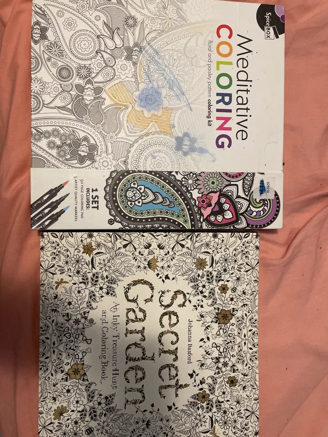 Meditative Coloring Kit & Secret Garden Coloring Book