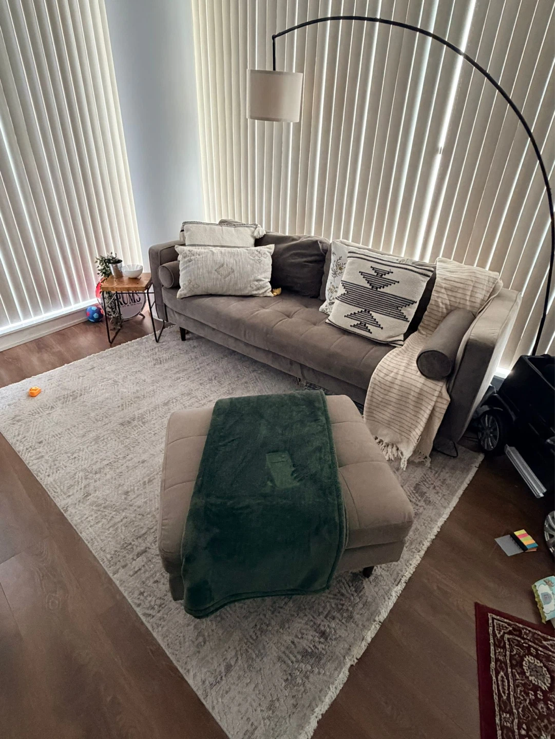 Structube  Sofa with Ottoman