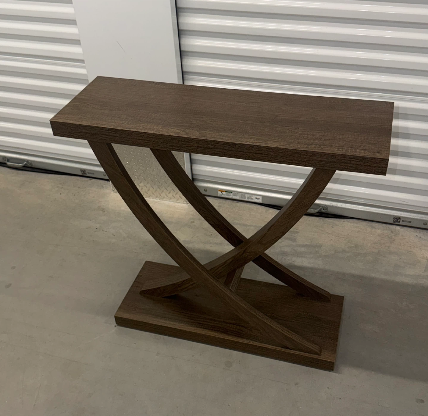 Dark Wood Console Table - photo 2