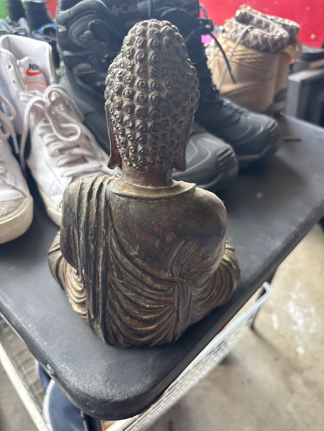 Sitting Buddha Statue with Incense Holder - photo 2