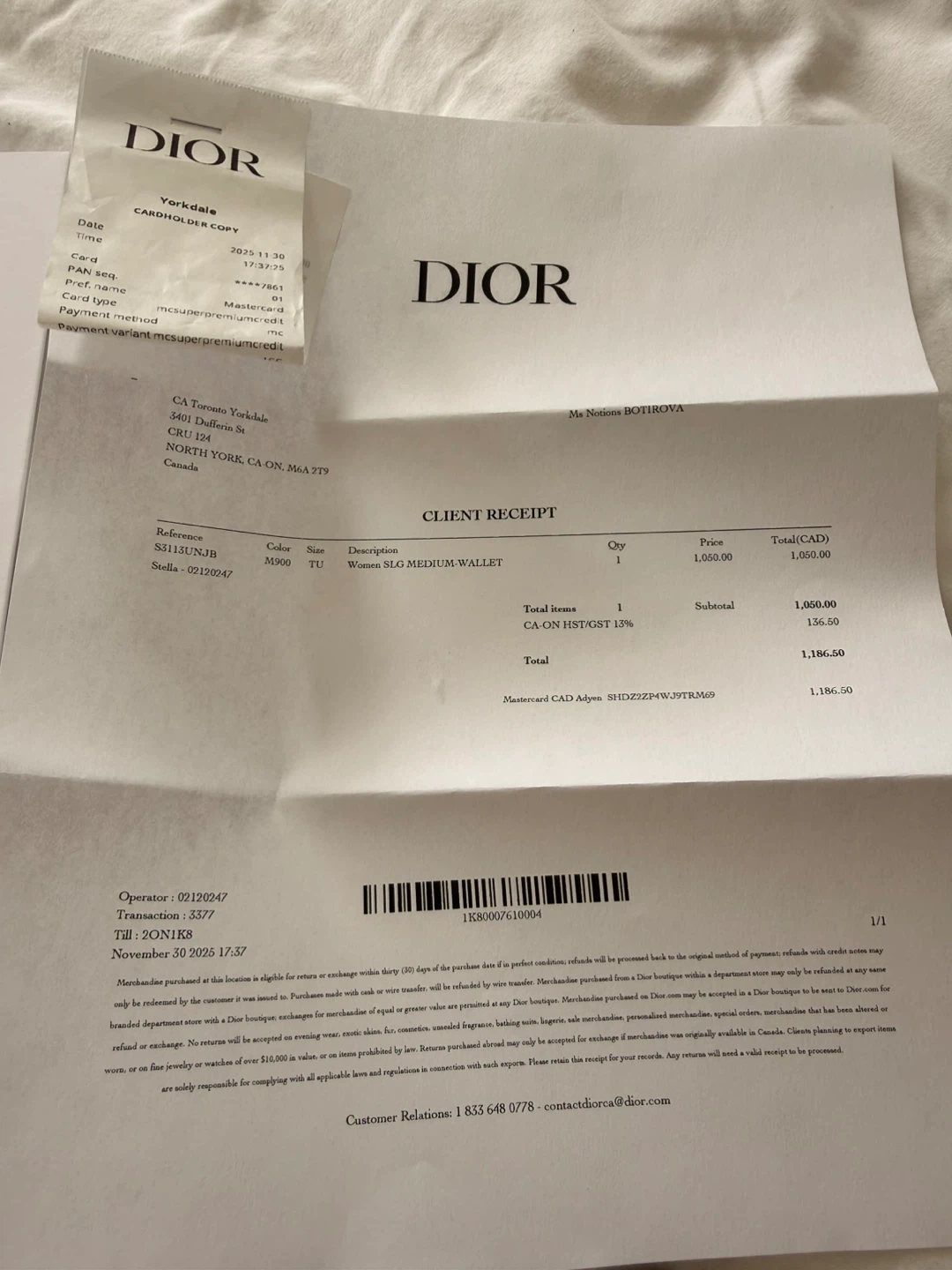 Dior Women's SLOY Medium Wallet - Black - photo 4