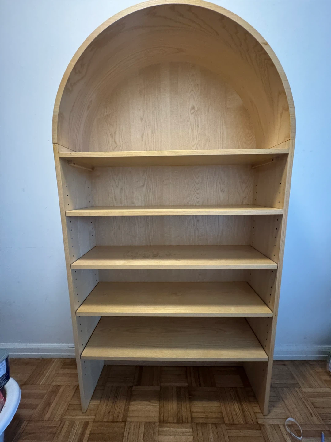 Wooden Arched Bookshelf