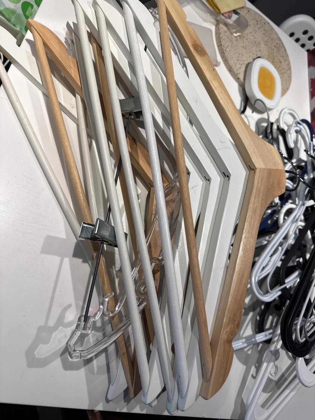 Mixed Lot of Assorted Clothes Hangers - photo 2