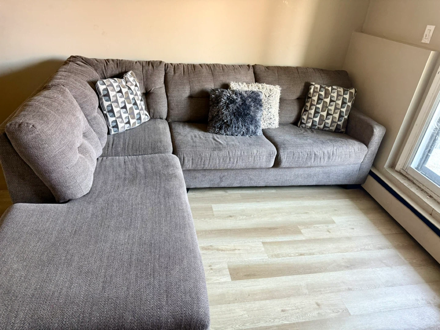 Brown Sectional Sofa - photo 4