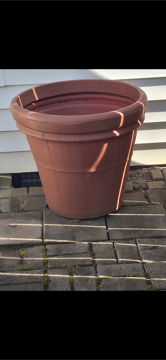 Large Brown Clay Planter Pot
