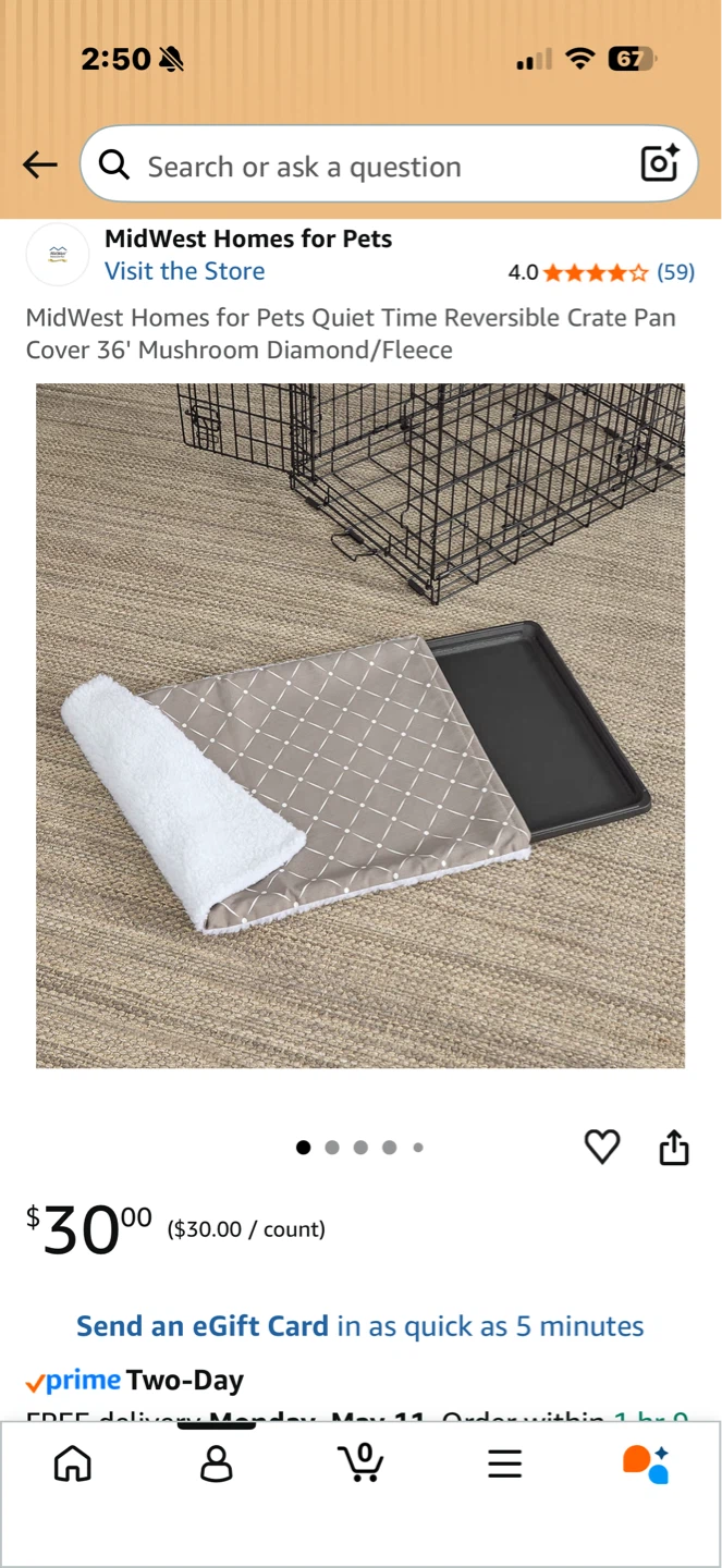 36 inch dog crate + accessories - photo 2
