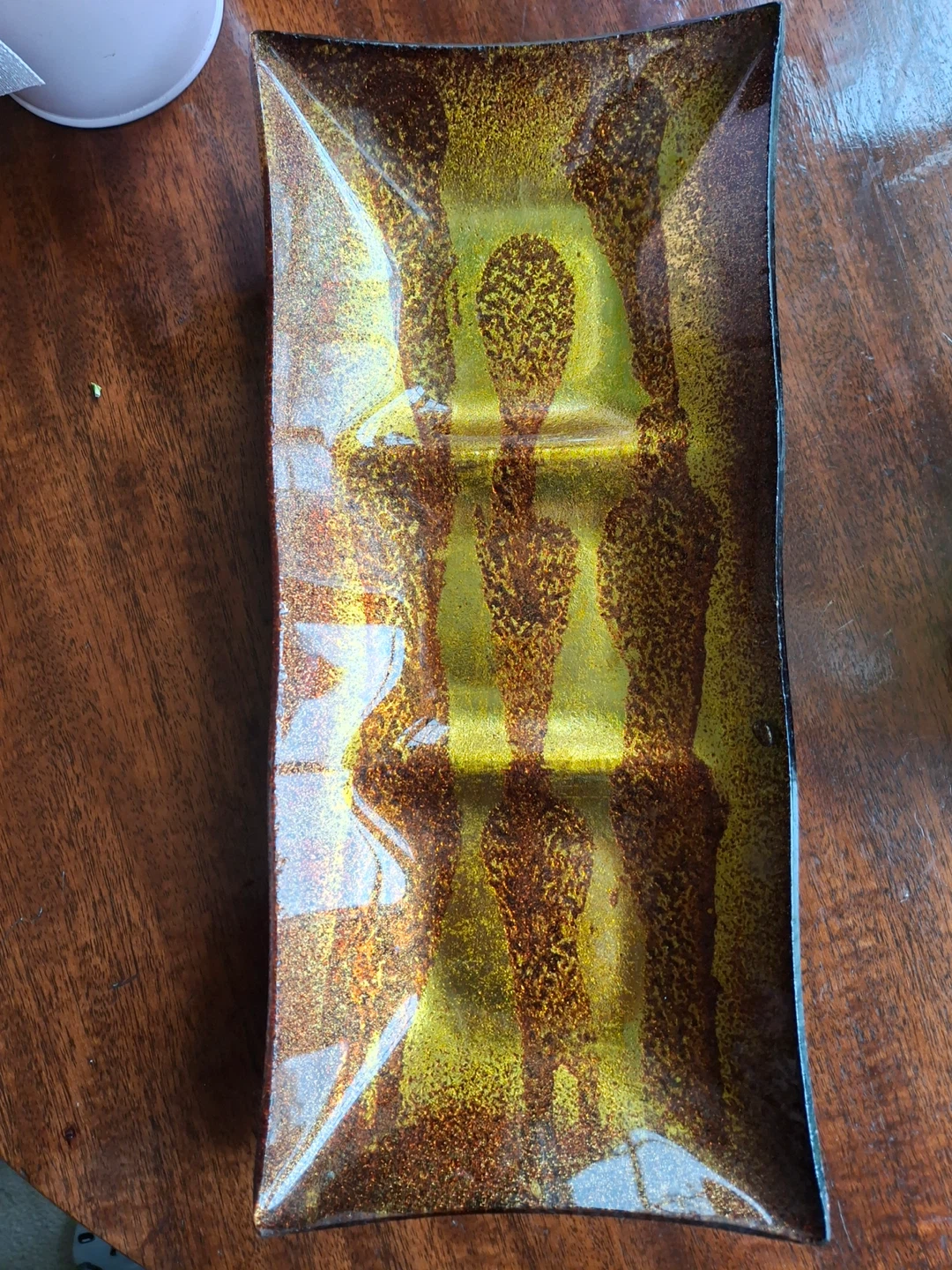 Decorative sectioned glass dish - photo 3