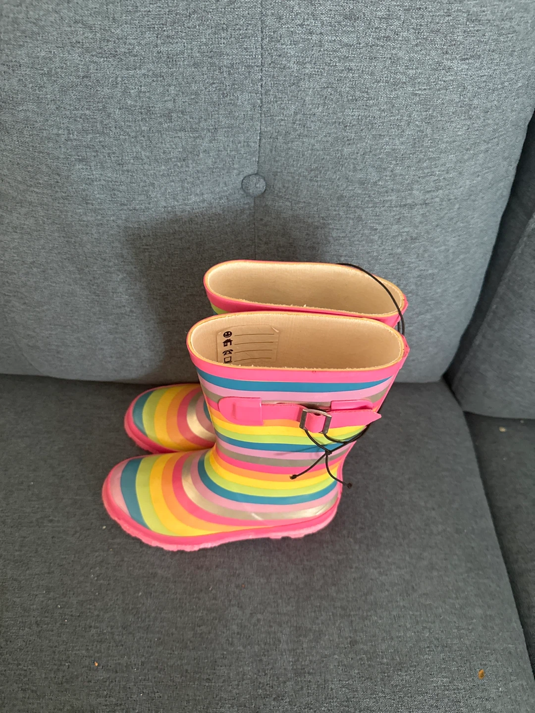 Kids Rainbow Rain Boots Size 8