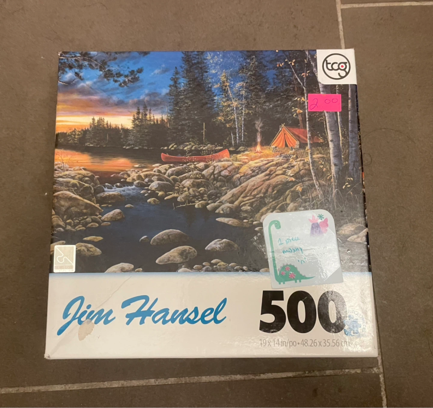Jim Hansel 500 Piece "Headwaters" Jigsaw Puzzle