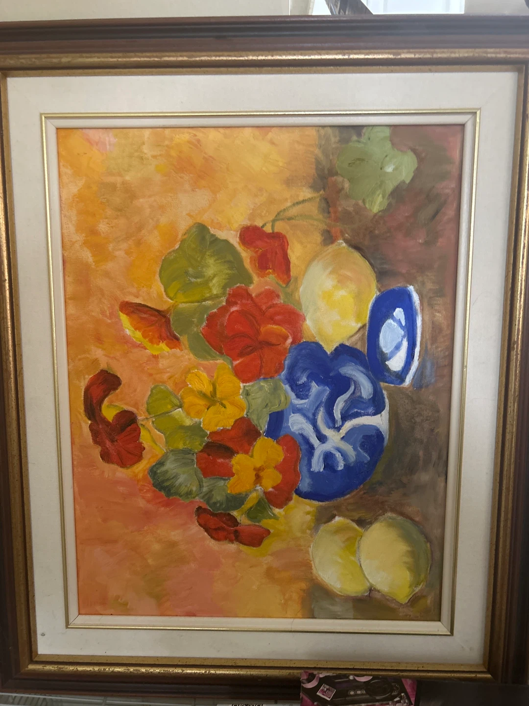 Gorgeous lemon and flowers Painting - photo 3
