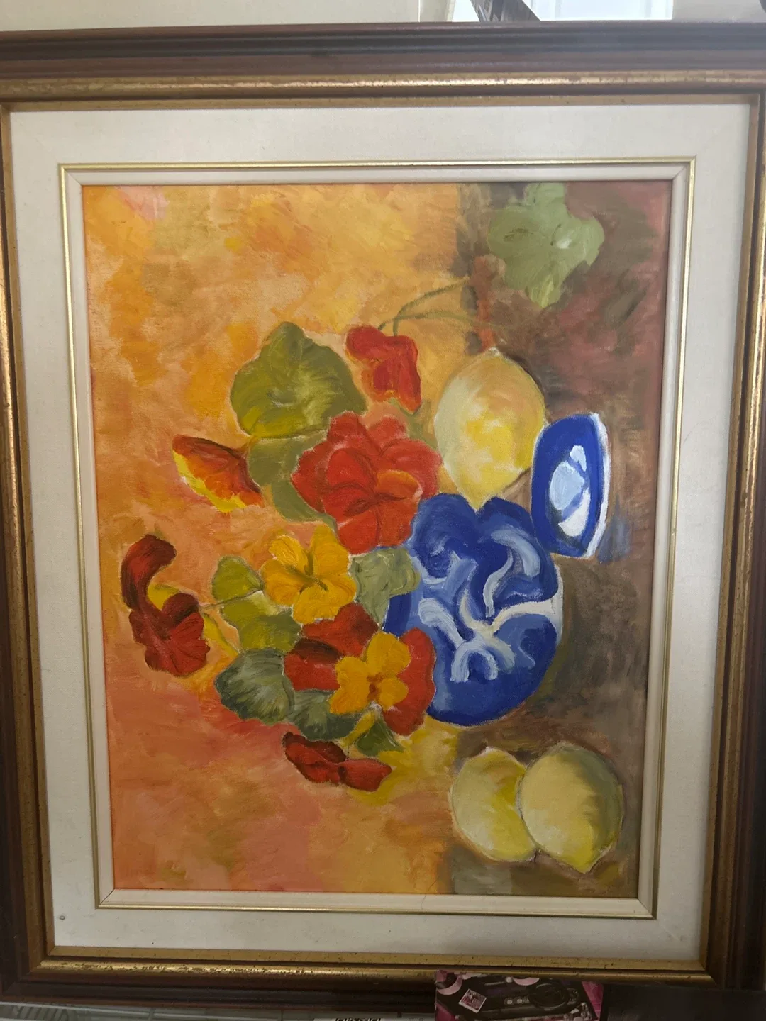 Gorgeous lemon and flowers Painting - photo 3