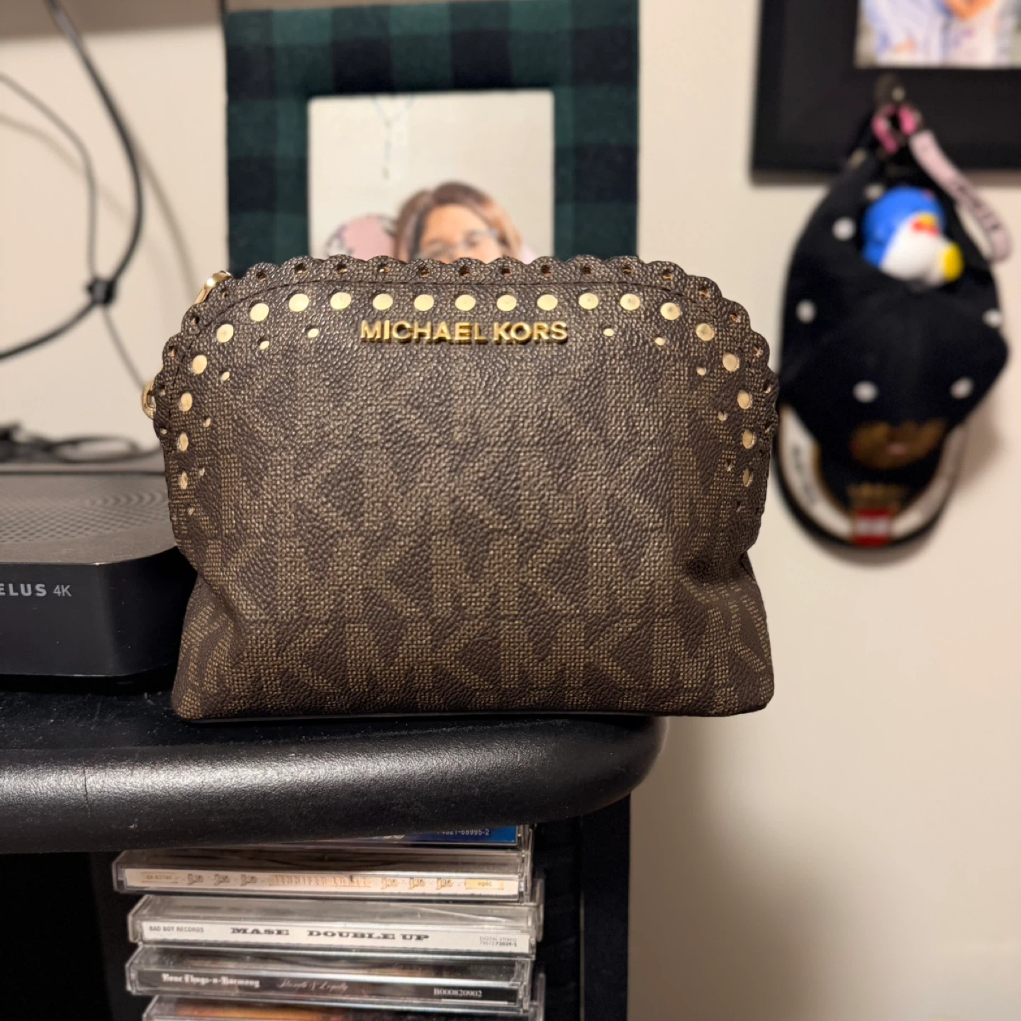 Michael Kors MK Signature Monogram Cosmetic Bag