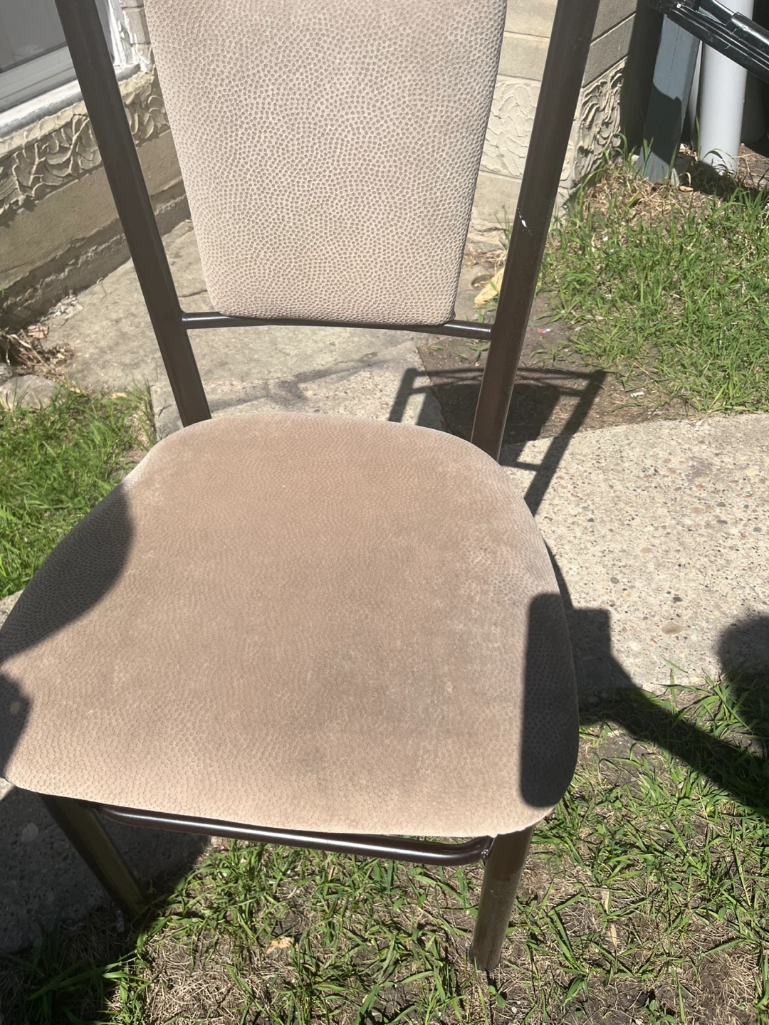 Set of 4 Tan Upholstered Dining Chairs - photo 2