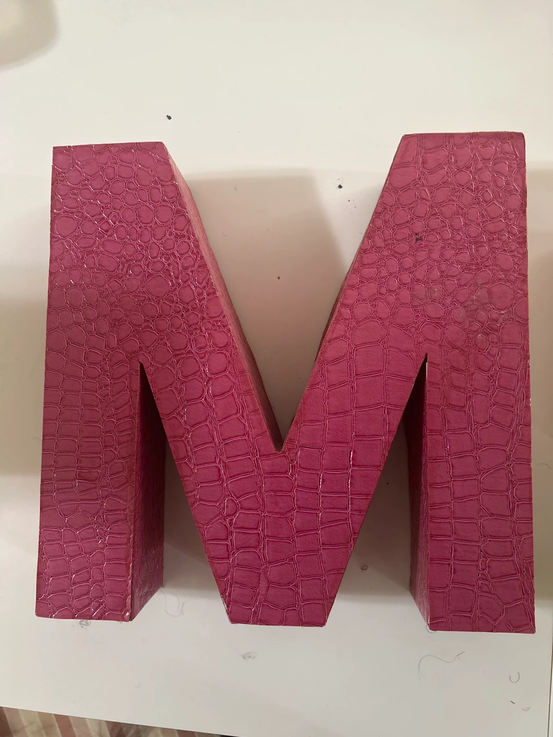 Pink "M" Letter Decor